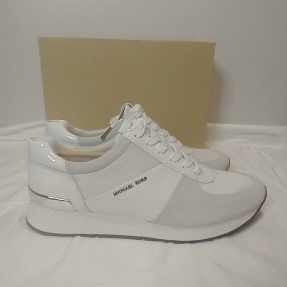 Michael Kors Shoes - Michael Kors Leather Allie Trainers Tennis Shoes